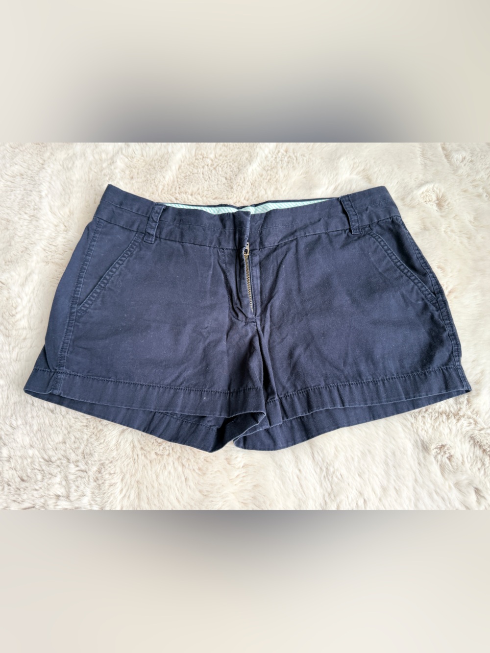 J. Crew Navy 100% Cotton Broken In City Shorts
